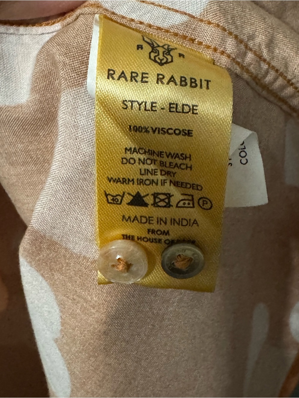 Rare Rabbit Rare Rabbit “Elde” Polka Dot Button-Up Shirt – XXL - Picture 5 of 5